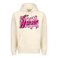 Sandshell Not all heroes wear capes Cancer Awareness Premium Hoodie - FaDigitalArtStudio
