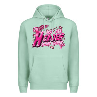 Seafoam Not all heroes wear capes Cancer Awareness Premium Hoodie - FaDigitalArtStudio