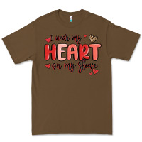 Cacao i wear my heart on my sleeve Premium Tee - MaliasSmallBusiness