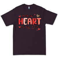 Plum i wear my heart on my sleeve Premium Tee - MaliasSmallBusiness