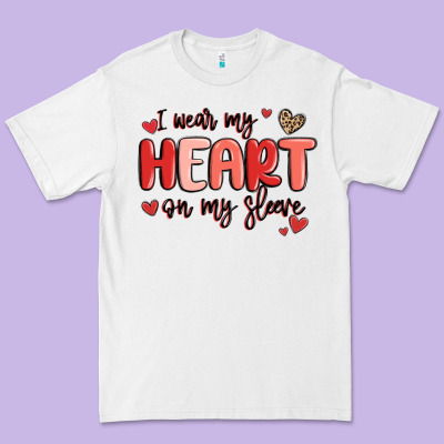 I Wear My Heart On My Sleeve Premium Tee Designed By Maliassmallbusiness