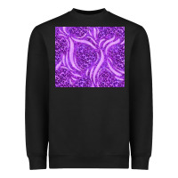 Black purple glitter with leopard pattern Heavyweight Sweatshirt - TumblerDesignByShophia