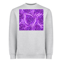 Heather Grey purple glitter with leopard pattern Heavyweight Sweatshirt - TumblerDesignByShophia
