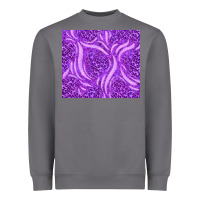 Purple Glitter With Leopard Pattern Heavyweight Sweatshirt | Teevron