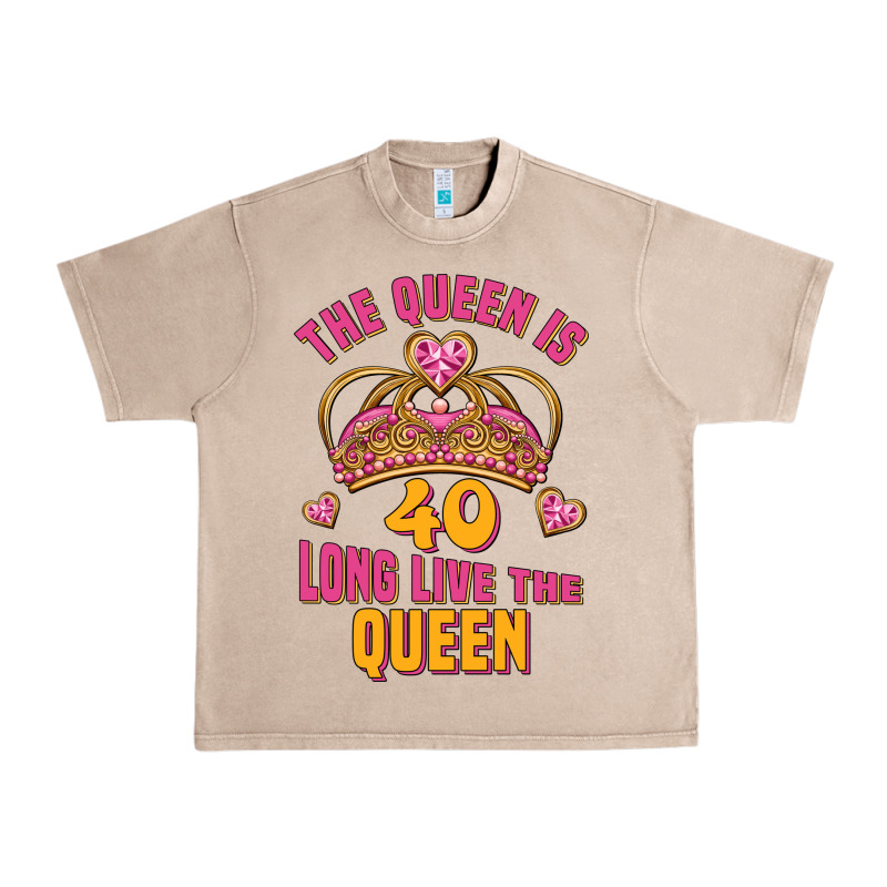 The Queen Is 40 Long Live The Queen Urban Heavy Tee by Jasminsmagicworld | Teevron