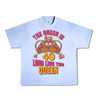 Grape Ice the queen is 40 long live the queen Urban Heavy Tee - Jasminsmagicworld