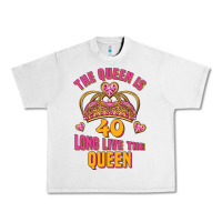 Lunar Rock the queen is 40 long live the queen Urban Heavy Tee - Jasminsmagicworld