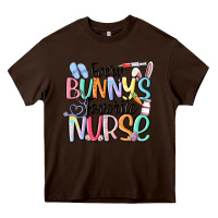 Chocolate Brown every bunny's favorite nurse Heavy Core Tee - MaliasSmallBusiness