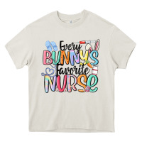 Cream every bunny's favorite nurse Heavy Core Tee - MaliasSmallBusiness