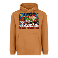 Meerkat merry christmas gnomies wagon Heavyweight Hoodie - FaDigitalArtStudio