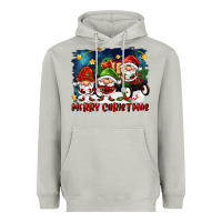 Merry Christmas Gnomies Wagon Heavyweight Hoodie | Teevron