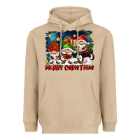 Mushroom merry christmas gnomies wagon Heavyweight Hoodie - FaDigitalArtStudio