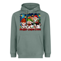 Sage merry christmas gnomies wagon Heavyweight Hoodie - FaDigitalArtStudio