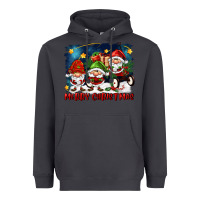 Smoke merry christmas gnomies wagon Heavyweight Hoodie - FaDigitalArtStudio
