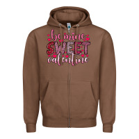 Chestnut be mine sweet valentine Zipper Hoodie - OliviaCreatesArt