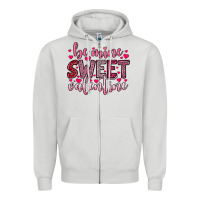 Dove Grey be mine sweet valentine Zipper Hoodie - OliviaCreatesArt