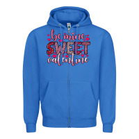 True Royal be mine sweet valentine Zipper Hoodie - OliviaCreatesArt