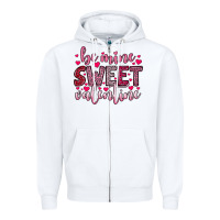White be mine sweet valentine Zipper Hoodie - OliviaCreatesArt