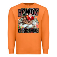 Carrot Howdy Christmas Rodeo Santa Premium Sweatshirt - FaDigitalArtStudio
