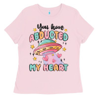 Bubblegum Pink you have abducted my heart Ladies Tee - MaliasSmallBusiness