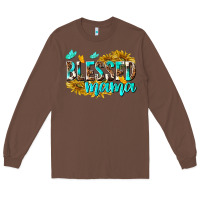 Chestnut Blessed Mama Long Sleeve Tee - texasbilliewilder