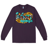 Plum Blessed Mama Long Sleeve Tee - texasbilliewilder