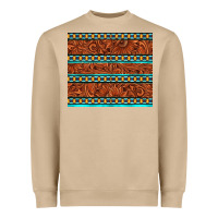 Tooled Leather And Aztec Heavyweight Sweatshirt | Teevron