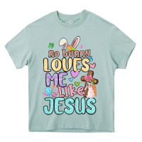 Arona no bunny loves me like jesus Heavy Core Tee - MaliasSmallBusiness