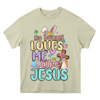 Mossy no bunny loves me like jesus Heavy Core Tee - MaliasSmallBusiness