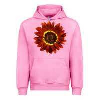 Fuchsia Pink Rouge Royale Sunflower Urban Hoodie - LillyAllenDesigns