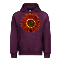 Mauve Wine Rouge Royale Sunflower Urban Hoodie - LillyAllenDesigns