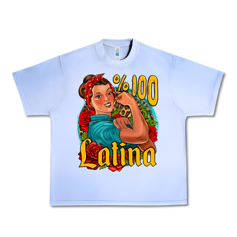 Hundred Percent Latina Strong Woman Urban Heavy Tee by Jasminsmagicworld | Teevron
