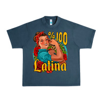 Midnight Navy hundred percent latina strong woman Urban Heavy Tee - Jasminsmagicworld