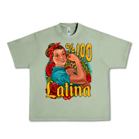 Oil Green hundred percent latina strong woman Urban Heavy Tee - Jasminsmagicworld