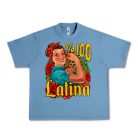 Pebble Blue hundred percent latina strong woman Urban Heavy Tee - Jasminsmagicworld