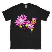 Black Bitterroot Flower Illustrations Classic Tee - LillyAllenDesigns