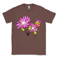 Chestnut Bitterroot Flower Illustrations Classic Tee - LillyAllenDesigns