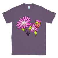 Lavender Bitterroot Flower Illustrations Classic Tee - LillyAllenDesigns