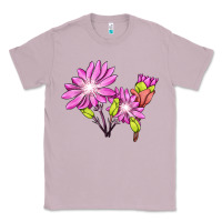 Lilac Bitterroot Flower Illustrations Classic Tee - LillyAllenDesigns