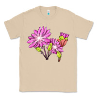 Mushroom Bitterroot Flower Illustrations Classic Tee - LillyAllenDesigns