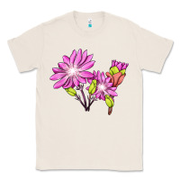 Natural Bitterroot Flower Illustrations Classic Tee - LillyAllenDesigns