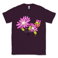 Plum Bitterroot Flower Illustrations Classic Tee - LillyAllenDesigns