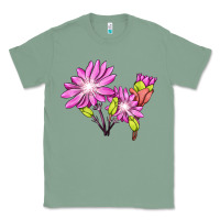 Sage Bitterroot Flower Illustrations Classic Tee - LillyAllenDesigns