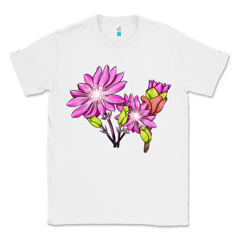Bitterroot Flower Illustrations Classic Tee by LillyAllenDesigns | Teevron