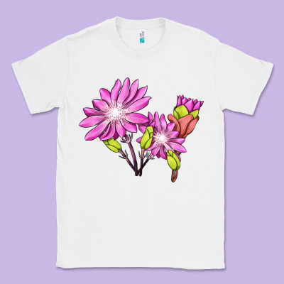 Bitterroot Flower Illustrations Classic Tee Designed By Lillyallendesigns