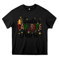 Black santa's favorite nurse Heavy Core Tee - AdoDesignShop