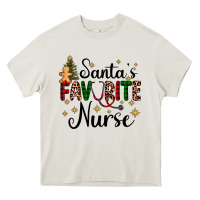 Santa's Favorite Nurse Heavy Core Tee | Teevron