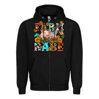 Black western farm babe Zipper Hoodie - OliviaCreatesArt