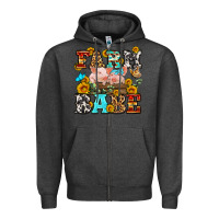 Charcoal Heather western farm babe Zipper Hoodie - OliviaCreatesArt