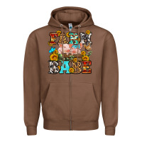 Chestnut western farm babe Zipper Hoodie - OliviaCreatesArt